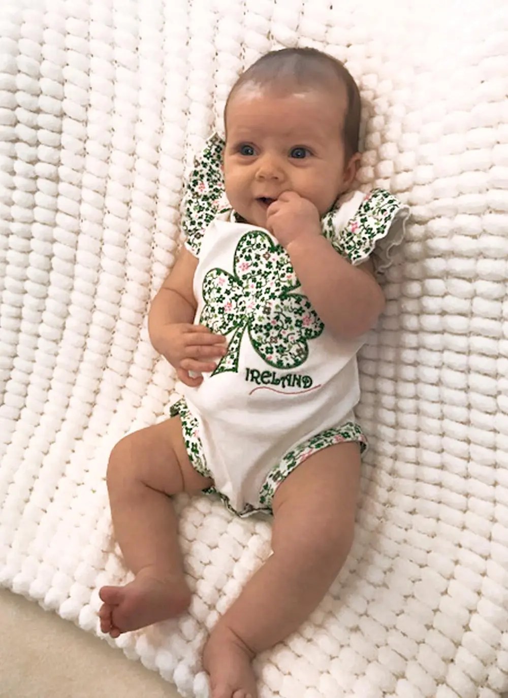 Baby Ireland Shamrock Vest Blarney